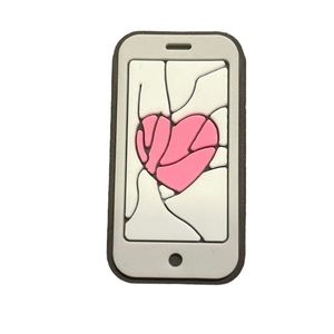 Cracked  Phone Croc Charm